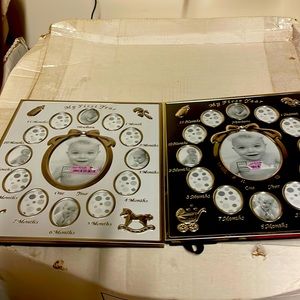 Set of baby 1st year frames